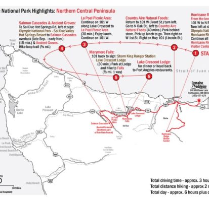 Day Trip Map: Northern Central Peninsula