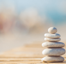 stack of stones for relaxation