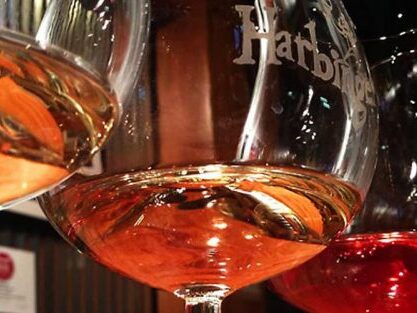 Glasses of wine at Harbinger Winery