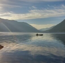 Rowing on Lake Crescent